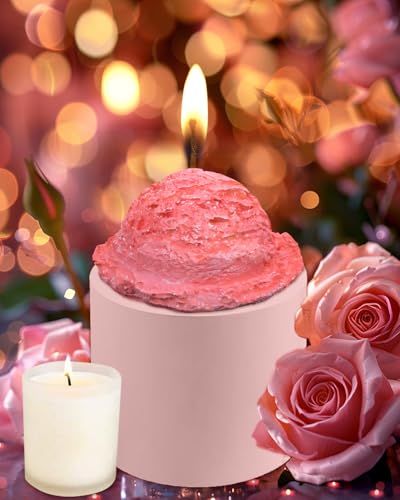 Ice Cream Ball Silicone Mold with Edge, Multi-Use Mold for Chocolate, Fondant, Soap, Candles & DIY Desserts, Perfect for Weddings, Birthdays & Parties - color: Ice cream scoop