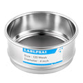 120 Mesh Lab Sieves 4" Diameter 304 Stainless Steel Wire Cloth Test Sieve for Industrial Laboratory Home - size: 120 mesh