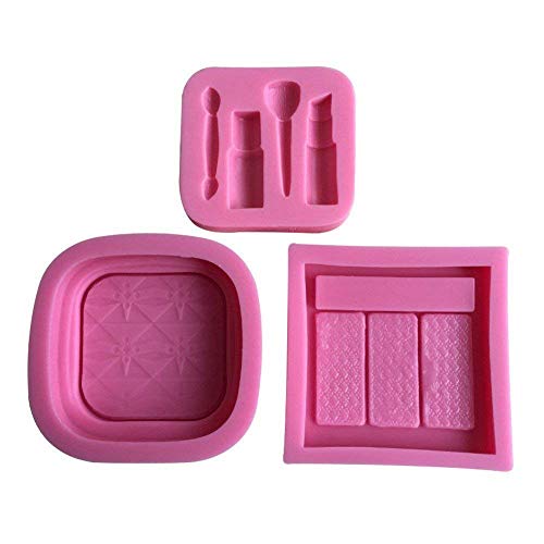3D mini Makeup Tools Loose Powder Eye Shadow silicone molds set of 3