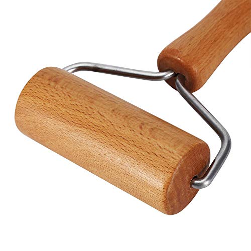 T Shape Pastry Roller, Fondant Bakery for Kitchen Pin Pastry Tool Dough Roller Wooden Multifunction Cookie Pizza Rolling Pin Pasta Hand Chapati(1) - color: 1