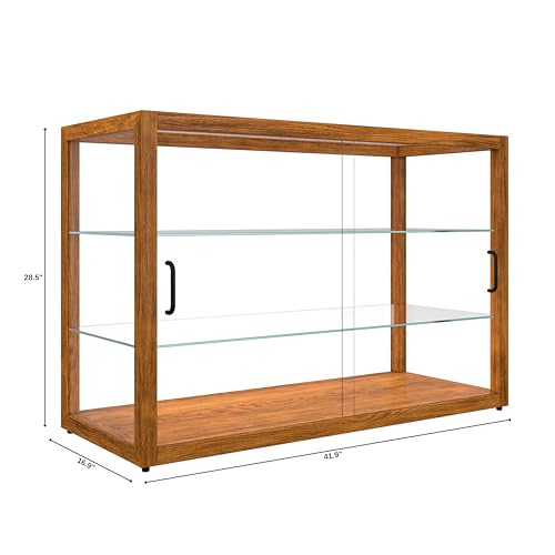 KoolMore 42 in. Horizontal Light Wood Countertop Dry Bakery Display Case, Large Bread, Pastry and Dessert Display with Tempered Glass - color: Light Wood, size: 42 in.