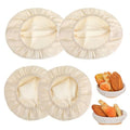 Molain 4 Pcs Bread Proofing Basket Cloth Liner, Bread Cloth Covers