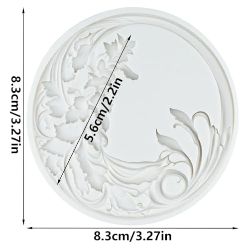 Baroque Curlicues Scroll Lace Picture Frame Silicone Fondant Mold - color: Style I
