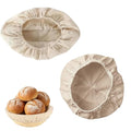 2Pcs Round Banneton Liners, Cotton Bread Proofing Basket Covers