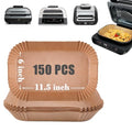 GOAUS Parchment Paper Liners 150 Pcs for Ninja Foodi Smart XL, Air Fryer Liners Disposable Rectangle Accessories Fit Ninja Grill FG551/DG551/IG651 - size: 11.5 x 6