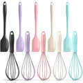20 Pcs Silicone Cooking Utensils 8.34 Inch Spatula Silicone 6 Inch Whisks