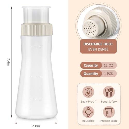 Havawish 1 Pcs Cake Moistening Bottle 12oz/350ml Squeeze Bottle, White - color: White