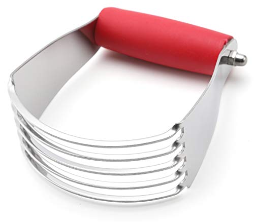 Spring Chef Medium Dough Blender Hand Tool - Durable Pastry Cutter - Red - color: Red, size: 3" Medium