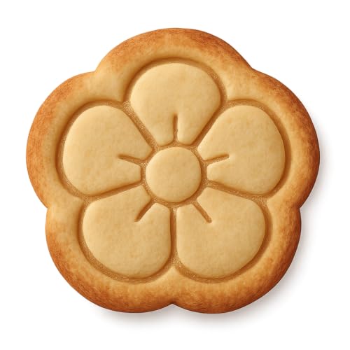 Flower Button Cookie Cutter & Stamp, Fondant & Clay - 4x4"