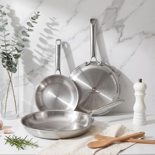 COOKER KING 8 Inch Stainless Steel Frying Pan, Small Omelette Pan - size: 8 Inch | 1-2 Servings
