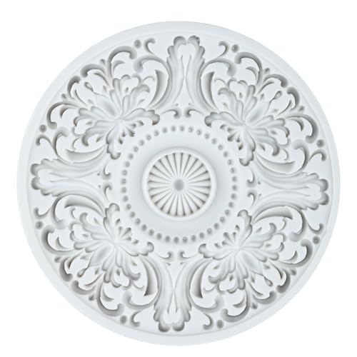 Lingzhi Baroque Style Curlicues Scroll Lace Fondant Silicone Mold Set of 4 - color: Style B