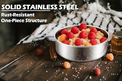 Non-Toxic Stainless Steel Round 9½ Inch Cake Pans For Baking, 2 Pack - size: 9x2 Inch