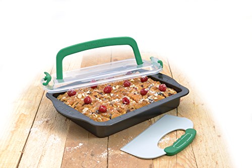 BergHOFF PerfectSlice 3Pc Nonstick 9x13 Covered Cake Pan & Slicing Tool