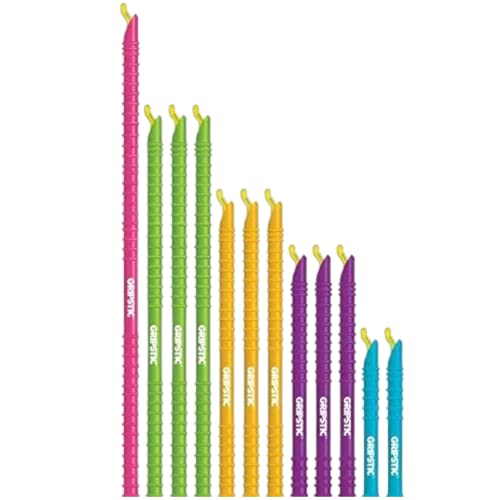 GripStic 12 Pack Assorted Food Bag Sealers Reusable Chip Clips Bag Clips - size: Assorted Sizes (Pack of 12)
