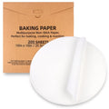10 Inch Parchment Paper Sheets 200 Pcs, White Non-Stick - color: White, size: 10 Inch