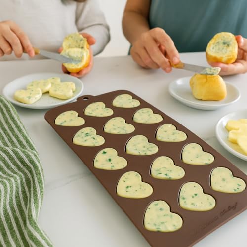 Mrs. Anderson’s Baking Chocolate Mold, European-Grade Silicone, Hearts - style: Hearts