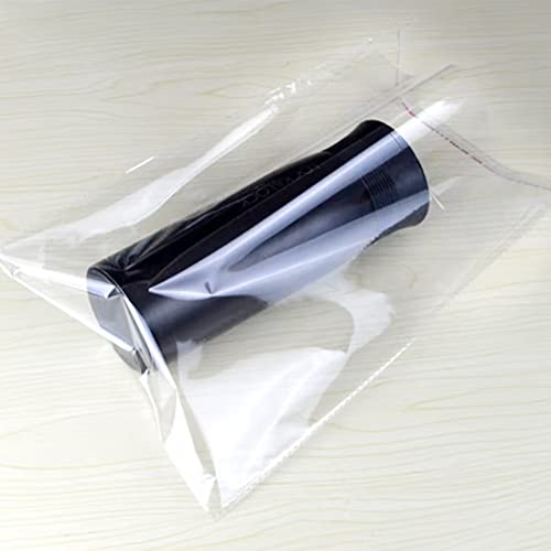 KoberrLi 5½ x 7¼ inchs Self Sealing Resealable Cello Cellophane Bags 100 Pcs Clear Cookie Bags Self Adhesive for Candy Cookies Cards - size: 5.5x7.2 Inch (Pack of 100)