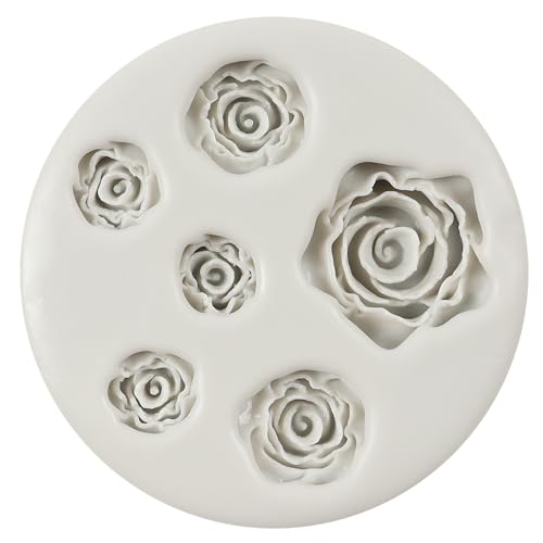 Rose Flower Silicone Mold Rose Chocolate Candy Fondant Molds - color: Style H