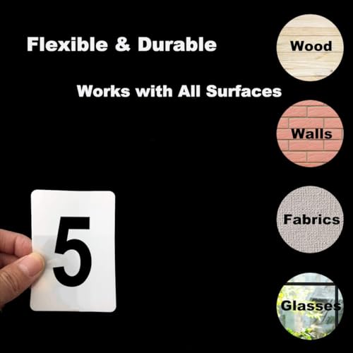 1 Inch Number Stencils for Painting - 11 Pack Number Stencil Templates for Curb Address, Cakes, Cookies, Mailboxes and Crafts, Reusable House Numbers Stencils for Wood Signs & Cement Wall Art - size: 1 Inch