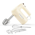 5-Speed Small Hand Mixer Electric, 300W Compact Portable, Cream