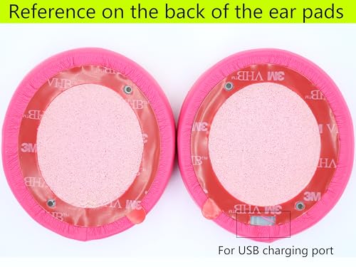Replacement Ear Pads Compatible with Beats Solo 3 Wireless Rose red - color: Rose red