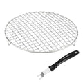 M METERXITY 1-Set Cooling Rack 9.6" Round 201 Stainless Steel, Silver - size: 9.6 Inch