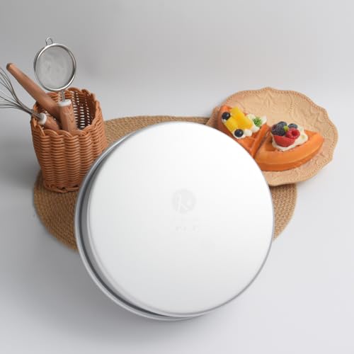 9 x 3 Inch Round Cake Pans Set of 2, Aluminum Round Cake Tin, Baking Cake Pan for Wedding, Party, Family Occasions, Chocolate, Bread. (Round, 9×3 Round Cake Pan, Set of 2) - color: Silver, size: 9 x 3 Inch Round Cake Pan, Set of 2