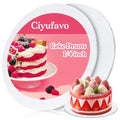 10 Inch Cake Drum, Cake Boards 10 Inch Round, 1/4" White 8in 10in 12in 14in Cake Drums Cardboard Base Board Circles for Pizza Wedding, 2 Pack - size: 10 Inch