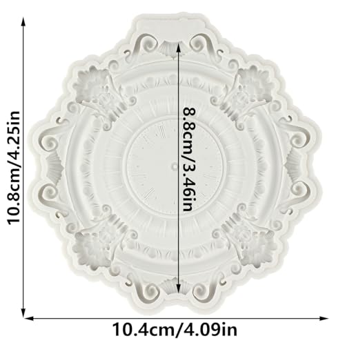 Baroque Fondant Molds Steampunk Clock Silicone Mold - color: Style G