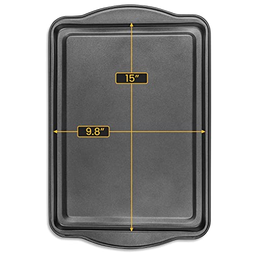 DecorRack Non-Stick Baking Sheets, 15 x 10 in Cookie Tray (2 Pack) - size: 2 Pack