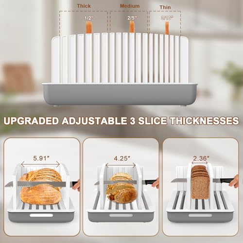 Kiss Core Adjustable Width and Thickness Bread Slicer for Homemade Bread - style: Adjustable Bread Slicer
