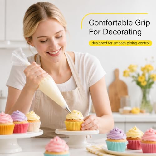 50 Pcs Large Piping Bags 24 Inch For Decorating Cupcakes Cakes Cookies