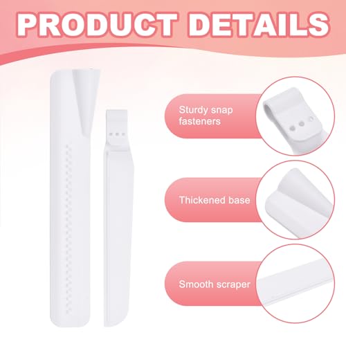 uxcell 2Pcs Adjustable Cake Scraper Adjustable Cake Smoother White - color: White