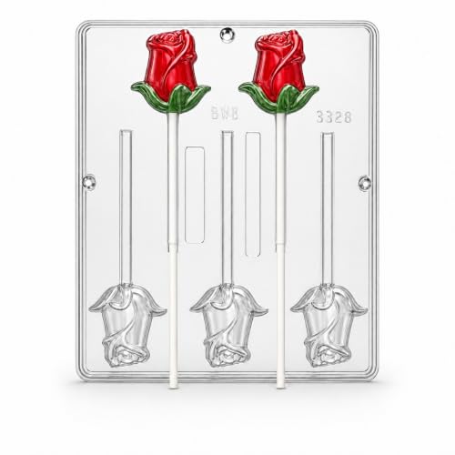 Rose Lollipop Mold, Valentines Day, Wedding No. 3328