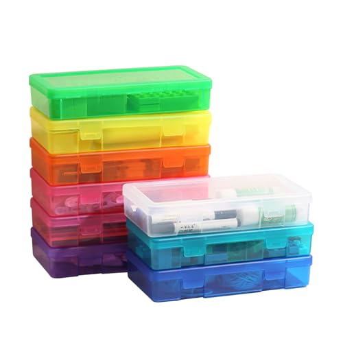 9 Pack Plastic Hobby Art Craft Organizer (Medium) - size: Medium Color - 9 Pack