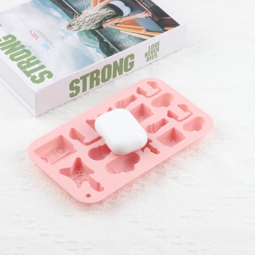 15 Cavity Music Theme Silicone Candy Molds - color: B