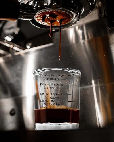 Shot Glass Measuring Cup Set, 2 Pack 2 Oz Square Espresso Glasses (Black) - color: 2 Pack-Square Black