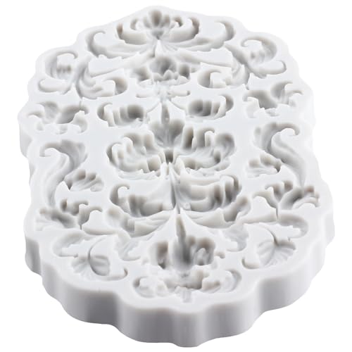 Baroque Style Fondant Mold Scroll Flower Lace Silicone Molds - color: Style ZN