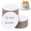 9pcs Cake Boards, 10 inch Round Cake Base Food-Graded Drum Waterproof and Oil-Proof Cardboard Rounds (10inch, 9pcs)