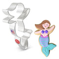 Ann Clark Mermaid Cookie Cutter, 4-3/4" Made in USA - style: Mermaid