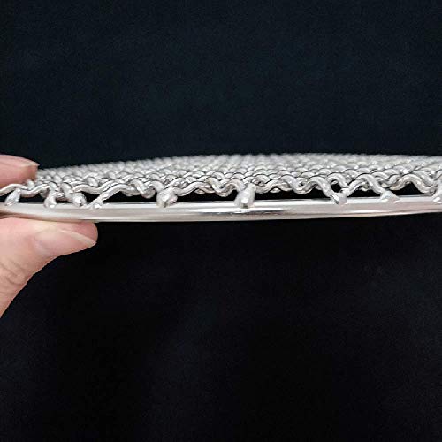 Stainless Steel Wire Round 11.6 Inch Diameter Cooking Grate Grid Grill Barbecue Net Wire Steaming Cooling Rack Wire Pan Grate Baking Rack Icing Rack Round Shape (295mm/11.6") - size: Dia 11.6"