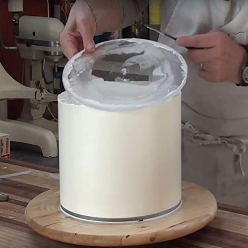 CAKESAFE – 2-5.5” Clear ¼” Acrylic Disks – Perfect Icing Tool to Smooth the Buttercream on Your Cakes - size: 5.5" Set