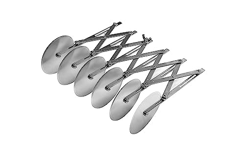 Ateco 6 Wheel Stainless Steel Cutter, 4 Inch Wheels - style: 6 Wheel - 4" Straight Cutters