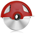 UHIYEE 4.3" Palm-Grip Pizza Cutter with Blade Cover for Thick Crusts, Red - color: Red