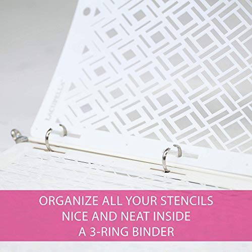 Lacupella Cake Decorating Stencil for Tall Buttercream Cake, Royal Icing, Ganache, Paint, Airbrush (Poise) - style: POISE