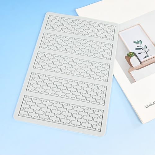 TUKE Silicone Embossing Mold Pane Pattern for Baking & DIY - size: E_ Pane Pattern