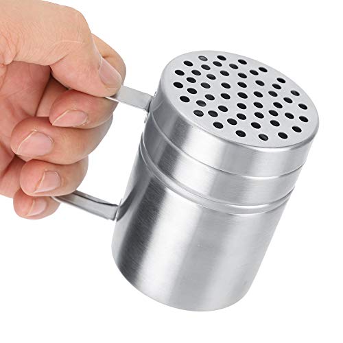 Joyzan Dredge Shaker, Stainless Steel Seasoning Bottle Metal Salt Dispenser