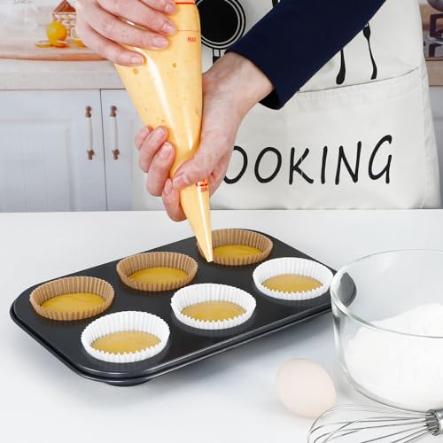 Caperci 300pcs Standard Cupcake Liners for Baking, Paper Muffin Liners Cups - color: Natural, size: Standard - 300 Count