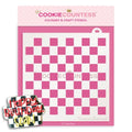 The Cookie Countess Checkerboard Pattern Stencil
