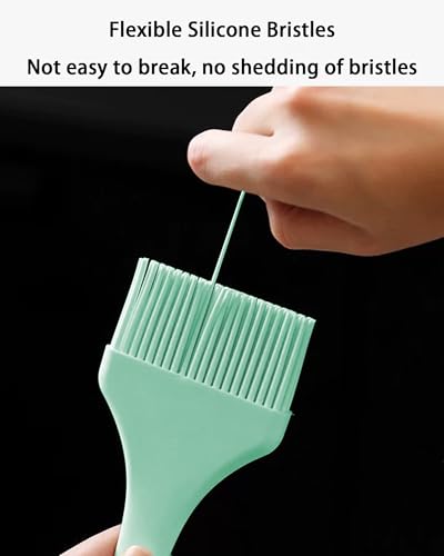 2Pcs Silicone Basting Pastry Brush Cooking Brushes Food Brush– Green - color: Green